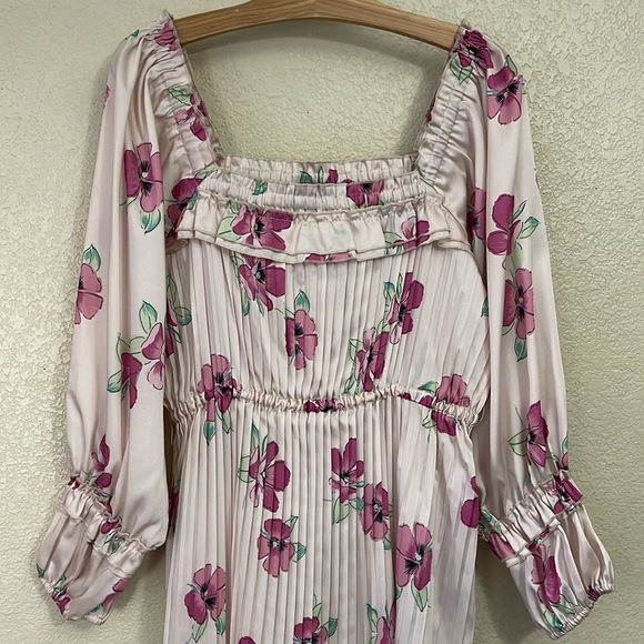 NICHOLAS Floral Pleated Prairie Dress • Size 8 US - Picture 6 of 13